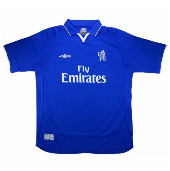 2001-03 Chelsea Retro Home Kit Soccer Jersey